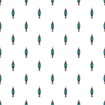 Ancient Egyptian warrior pattern, cartoon style Illustrazione stock