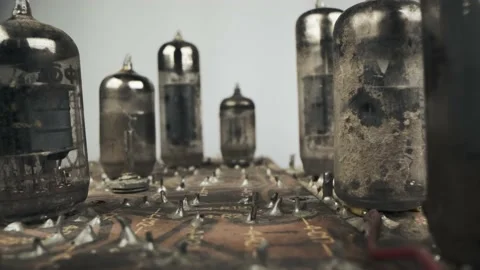 Ancient electronic technologies of the 20th century Stock Footage 153569021