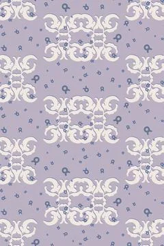 Ancient elements in the form of small shapes and stylized leaves, similar t.. Stock Illustration