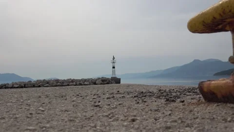 Ancient empty Epidaurus harbor, Peloponnese, Greece 스톡 동영상 293910150