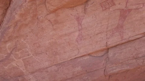 Ancient Engravings (Desert Sahara) Stock Footage 196643837