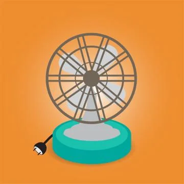 Ancient fan Stock Illustration