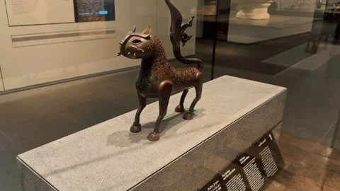 Ancient figurines of the Louvre Abu Dhabi 17 Stock Footage 327469351