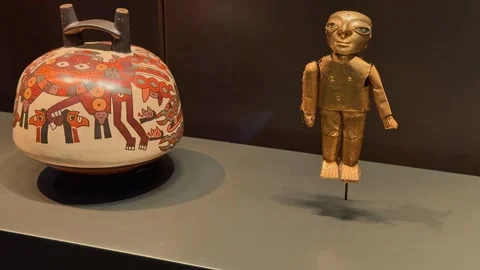 Ancient figurines of the Louvre Abu Dhabi 19 Stock Footage 327469358