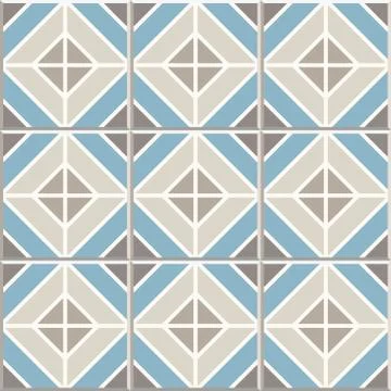 Ancient floor ceramic tiles Stock Illustration