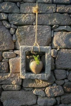 Ancient Flower Pot Stock Photos