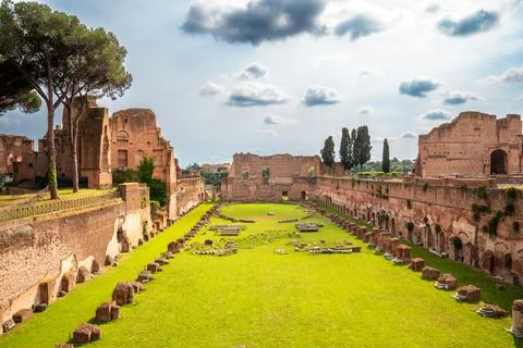 Ancient Forum Romanum. Stock Photos