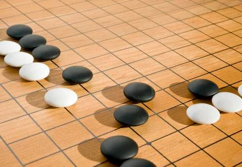 The ancient game of go Foto stock