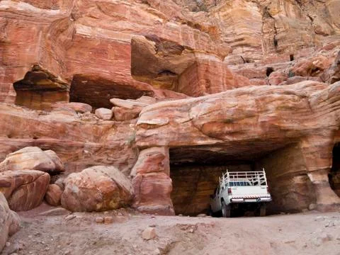 Ancient garage Stock Photos