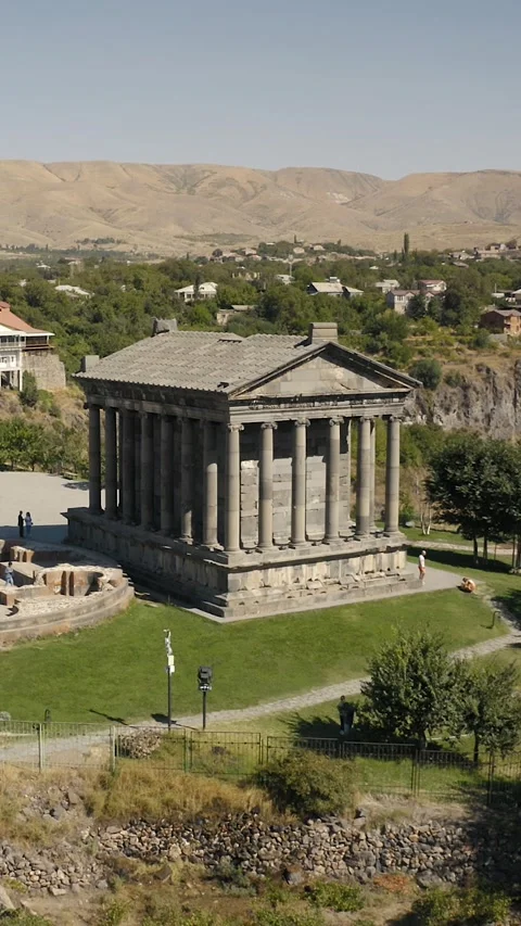 Ancient Garni Temple in Armenia Video stock 336229746