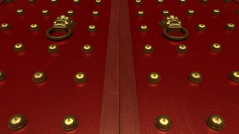 Ancient gate Stock Footage 95665258