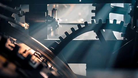 Ancient Gear And Clockwork Stock Footage 72733680
