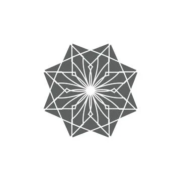 Ancient geometric emblem, for decorating your own design 스톡 일러스트