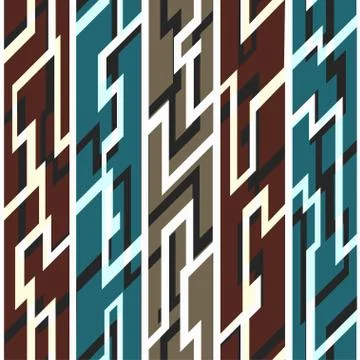 Ancient geometric seamless pattern Stock Illustration