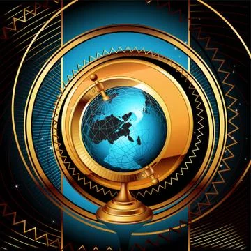 Ancient globe background Stock-Illustration