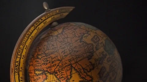 Ancient globe Stock Footage