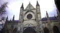 Ancient Gothic architecture, famous Saint Andre Cathedral in Bordeaux, France HD Footage