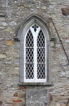 Ancient gothic windows Stock Photos