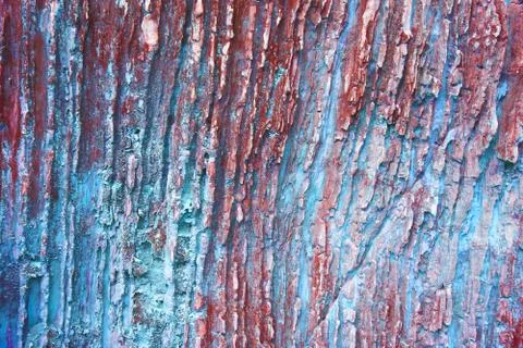 Ancient granite stone sheet surface cave for interior rust tone color 写真素材
