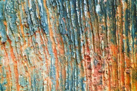 Ancient granite stone sheet surface cave for interior rust tone color Stock Photos