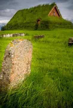 Ancient gravestone Stock Photos