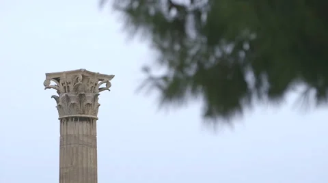 Ancient Greek column. Stock Footage 67826053