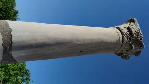 Ancient Greek Column Stock Footage 241102310