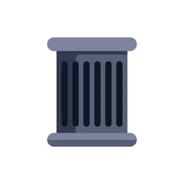 Ancient greek column standing strong and tall Ilustración de archivo