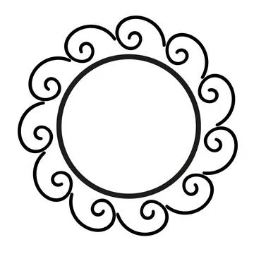 Ancient Greek frame with weves pattern, antique border from Greece Stock Illustration