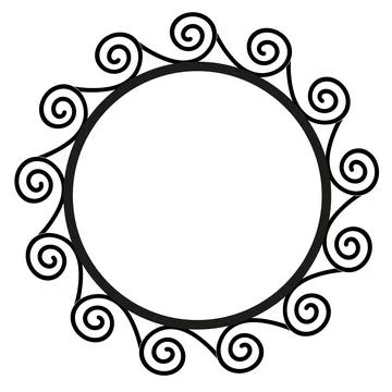 Ancient Greek frame with weves pattern, antique border from Greece Stock Illustration