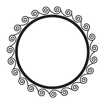 Ancient Greek frame with weves pattern, antique border from Greece 库存插图