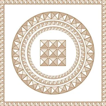 Ancient Greek frames patterns, set of antique borders from Greece Stockillustratie