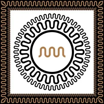 Ancient Greek frames patterns, set of antique borders from Greece Stockillustratie