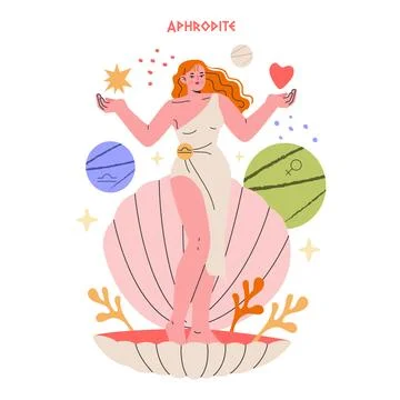 Ancient Greek Gods. Flat Vector Illustration イラスト素材