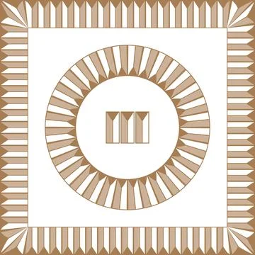 Ancient Greek golden frames patterns, set of antique borders from Greece Stock Illustration