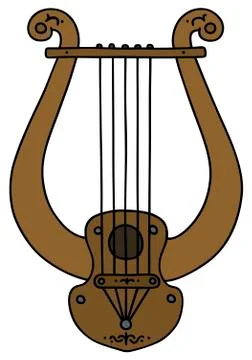 The ancient Greek lyre Stock Illustration