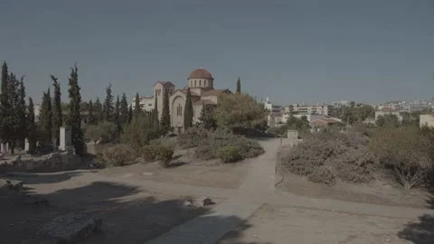 Ancient Greek Monument Video stock 219780540