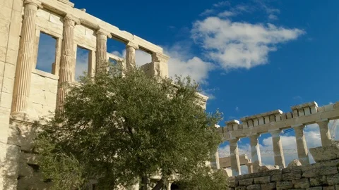 Ancient Greek Ruins Stock Footage 87120341