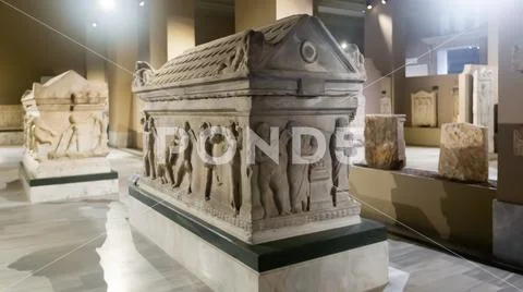 Ancient Greek sarcophagus from Thessalonica in Istanbul Archeology ...