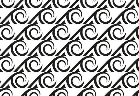 Ancient Greek waves seamless vector pattern ornament Illustrazione stock
