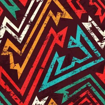 Ancient grunge seamless pattern Stock Illustration