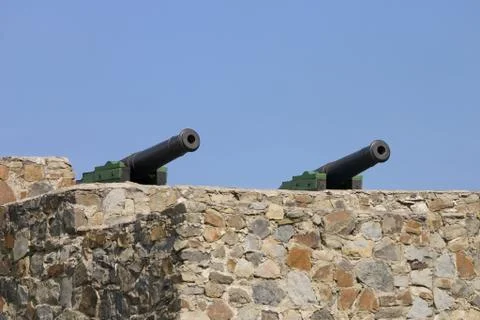 Ancient guns Foto stock