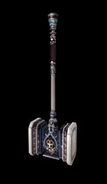Ancient hammer weapon for war Stock Photos