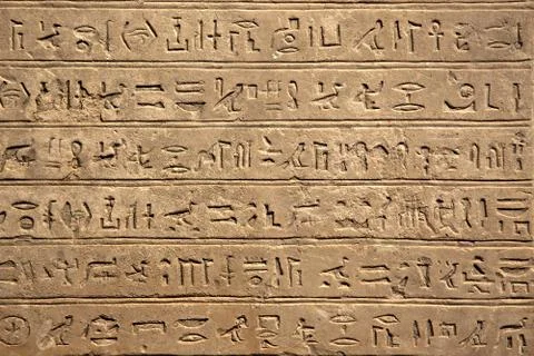 Ancient Hieroglyphic Script Foto stock