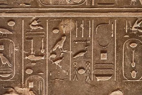 Ancient Hieroglyphic Script Foto stock