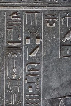 Ancient Hieroglyphic Script Foto stock