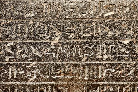 Ancient Hieroglyphic Script Foto stock