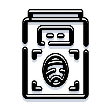 Ancient hieroglyphic scroll creating historical mystery concept Ilustração Stock