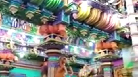 Ancient Hindu temple complex Sri Bhadrakali Amman Kovil Stock Footage 147027782
