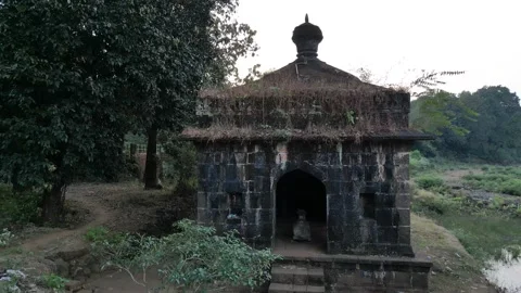Ancient Hindu Temple Stock Footage 235614318